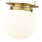 Z-Lite Calhoun Pendant, 1-Light, 13 In.W x 14.75 In.H, Heritage Brass/white opal 7505P13-HBR - alternate 2